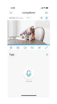 Transmisie live intre telefon si camera de supraveghere